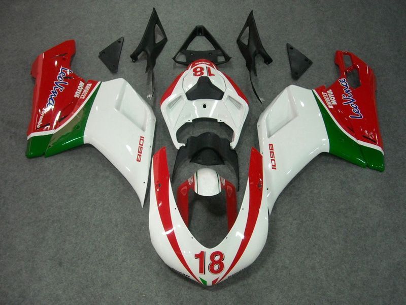 Fairings For Ducati 1098 1198 848 (2007-2011) Red White Green