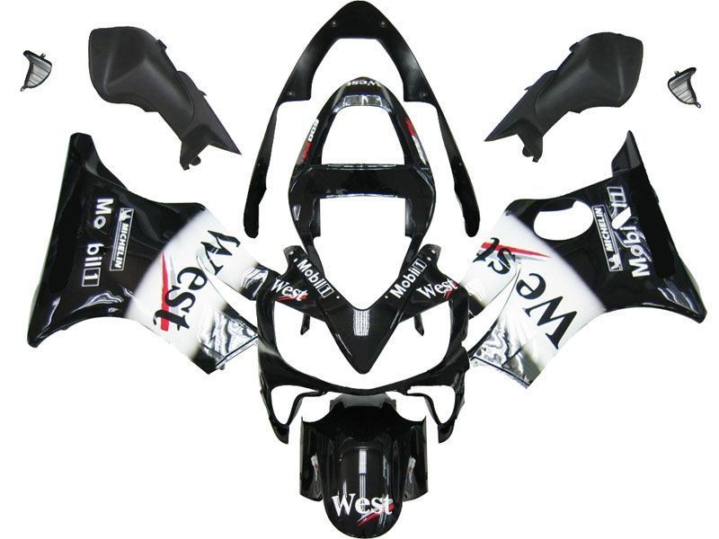 Fairings For Honda CBR 600 F4i Black West  (2001-2003)