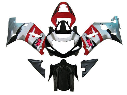 Fairings For Suzuki GSXR 600 Silver Red Black GSXR  (2001-2003)