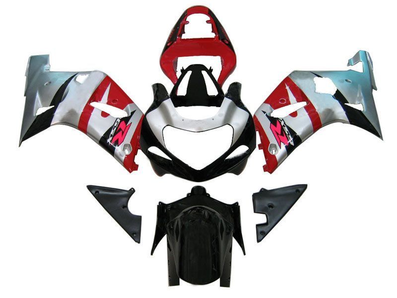 Fairings For Suzuki GSXR 600 Silver Red Black GSXR  (2001-2003)