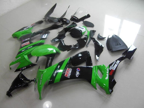 Fairings For Kawasaki ZX-10R, 2008-2009 - Green & Black 