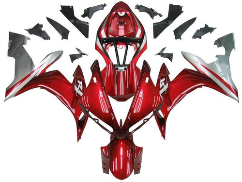 Fairings For Yamaha YZF-R1 Red & Silver R1  (2004-2006)