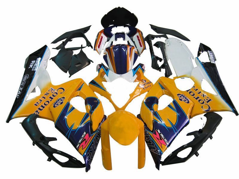 Fairings For Suzuki GSXR 1000 Blue Yellow Alstare Corona  (2005-2006)