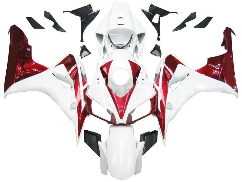 Fairings For Honda CBR 1000 RR White & Cherry Red Honda  (2006-2007)