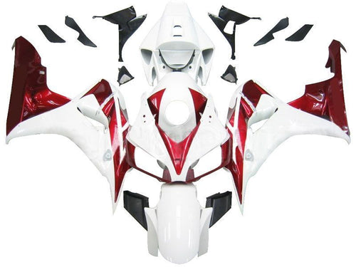 Fairings For Honda CBR 1000 RR White & Cherry Red Honda  (2006-2007)
