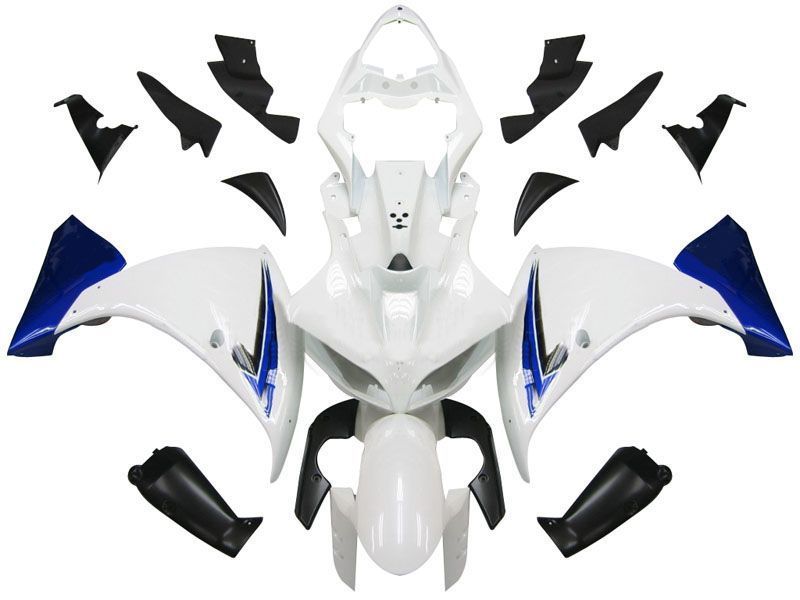 Fairings For Yamaha YZF-R1 White Blue Black R1  (2009-2012)