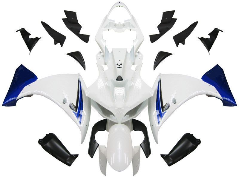 Fairings For Yamaha YZF-R1 White Blue Black R1  (2009-2012)