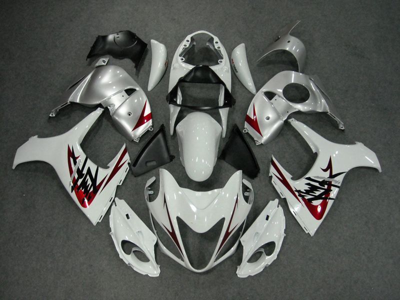 Fairings For Suzuki GSX1300R Hayabusa (2008-2020) White Silver