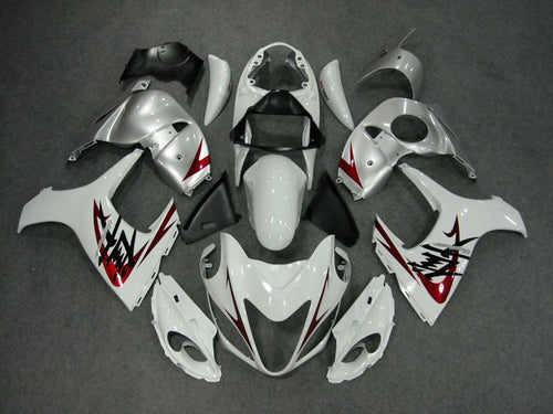 Fairings For Suzuki GSX1300R Hayabusa (2008-2020) White Silver