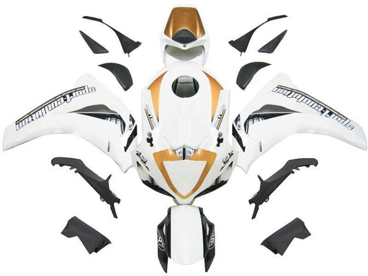 Fairings For Honda CBR 1000 RR White & Gold Sport-Evo  (2008-2011)