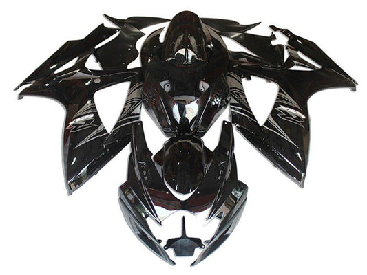 Fairings For Suzuki - GSXR600-750 K6 06-07 Black Silver