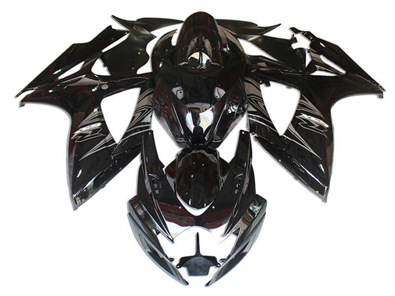 Fairings For Suzuki - GSXR600-750 K6 06-07 Black Silver