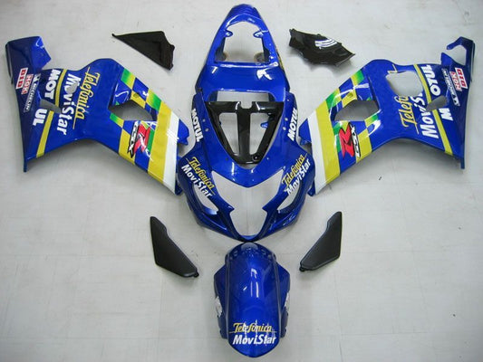 Fairings For Suzuki GSXR 600 750 Blue Movistar GSXR  (2004-2005)