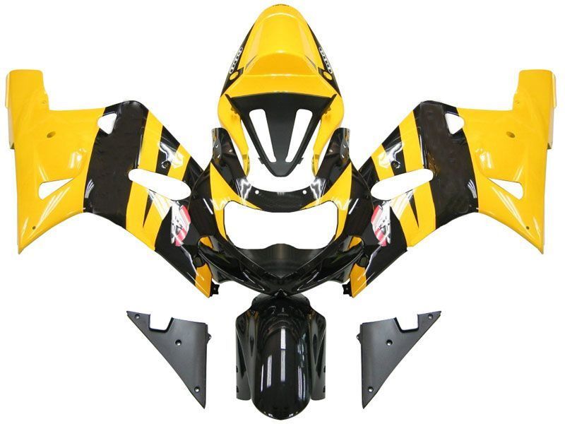 Fairings For Suzuki GSXR 600 Yellow Black GSXR  (2001-2003)