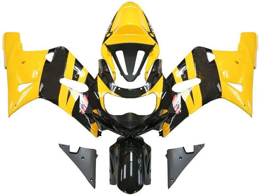Fairings For Suzuki GSXR 600 Yellow Black GSXR  (2001-2003)