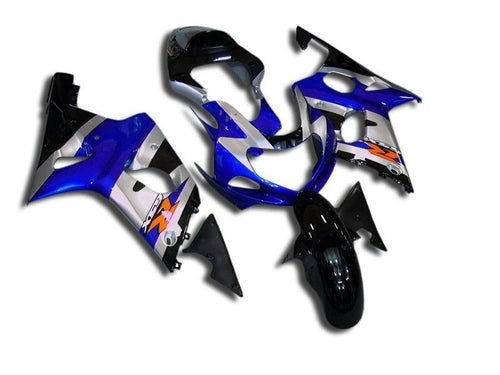 Fairings For Suzuki - GSXR600-750 K1 2001-2003 Blue Silver