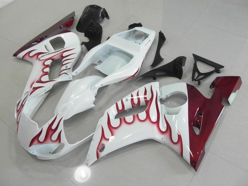 Fairings For Yamaha - YZF-600 R6 1998-2002 Red Flame