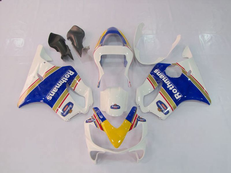 Fairings For Honda CBR600 F4i(2001-2003) White Blue Yellow