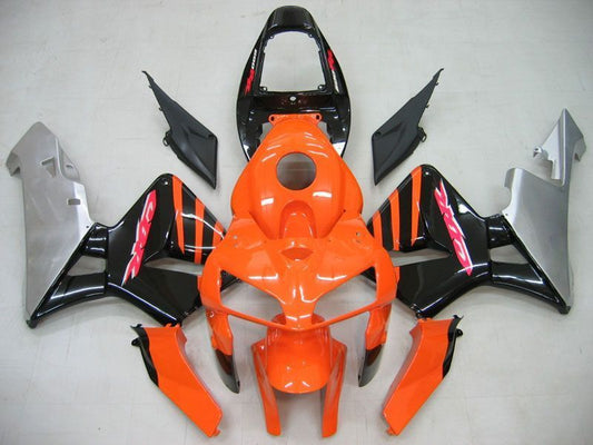 Fairings For Honda CBR 600 RR Orange & Black CBR Honda  (2005-2006)