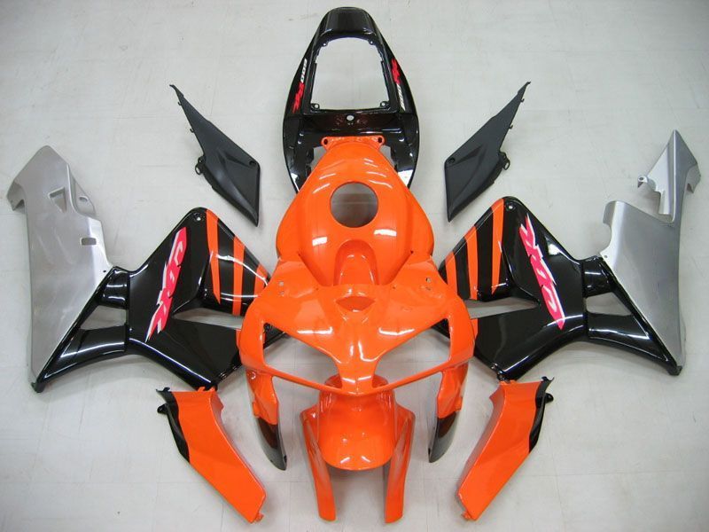 Fairings For Honda CBR 600 RR Orange & Black CBR Honda  (2005-2006)
