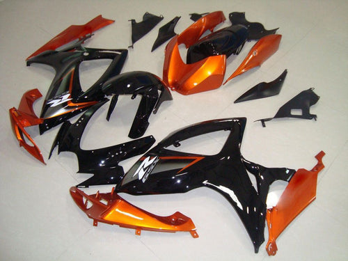 Fairings For Suzuki GSX-R600 / 750, 2006-2007 - Gloss Black & Orange