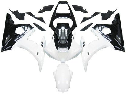 Fairings For Yamaha YZF-R6 Black & White R6  (2003-2004)