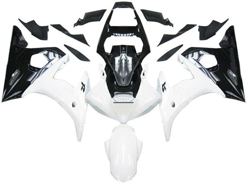 Fairings For Yamaha YZF-R6 Black & White R6  (2003-2004)