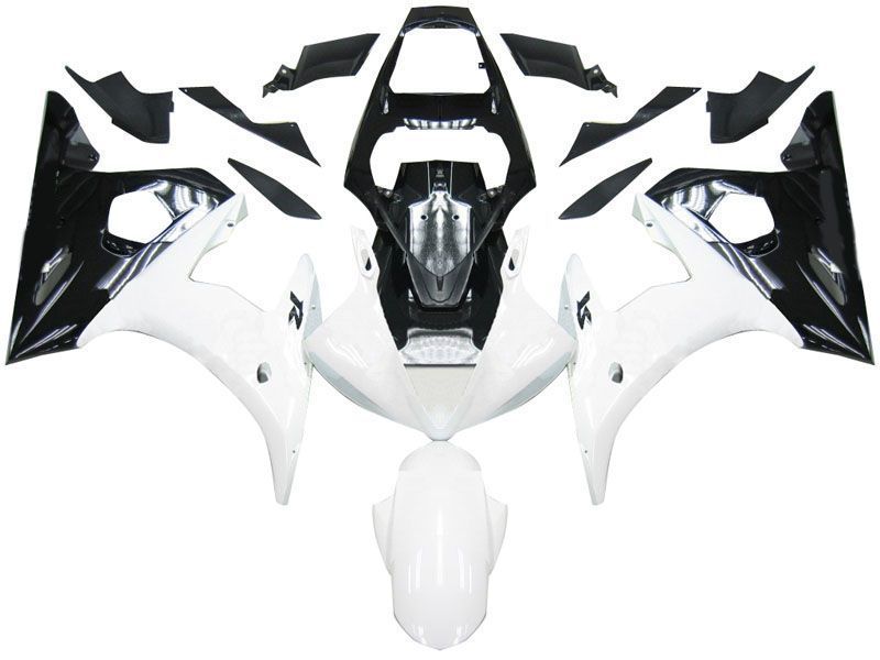 Fairings For Yamaha YZF-R6 Black & White R6  (2003-2004)