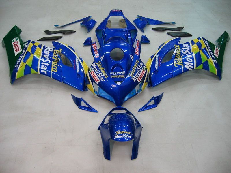 Fairings For Honda CBR 1000 RR Blue Checker Movistar  (2004-2005)