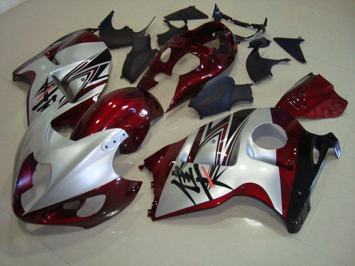 Fairings For Suzuki GSX-R1300 Hayabusa, 1996-2007 - Maroon & Silver 