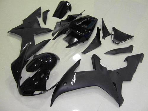 Fairings For Yamaha - YZF1000 R1 02-03 Matte Black Gloss Black