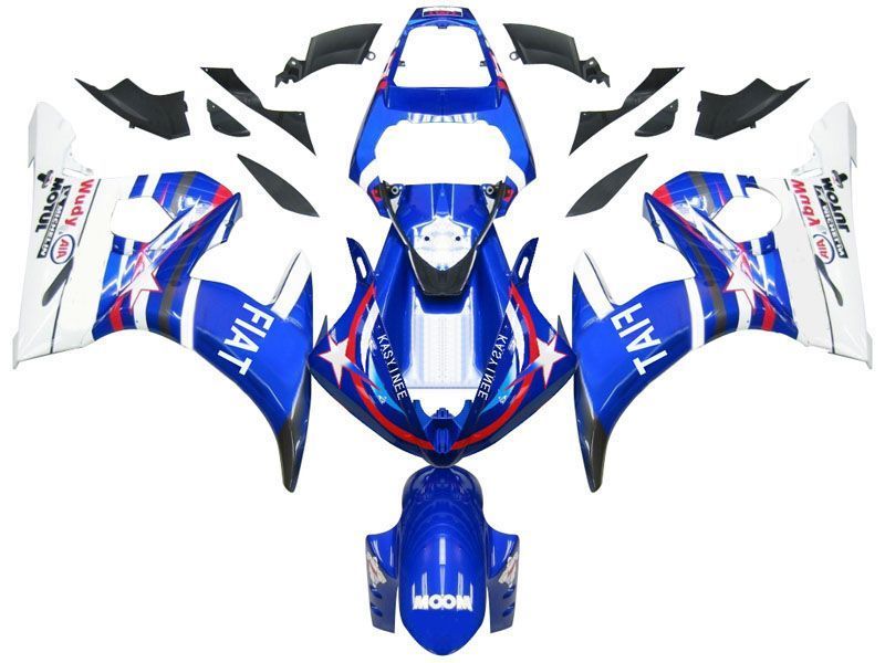 Fairings For Yamaha YZF-R6 Blue Star FIAT R6  (2005)