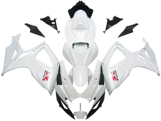 Fairings For Suzuki GSXR 600 750 White GSXR  (2006-2007)