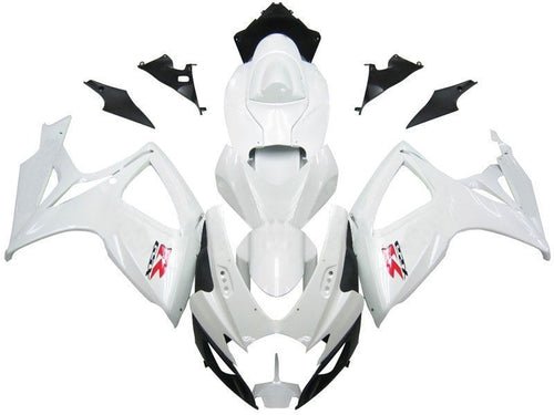 Fairings For Suzuki GSXR 600 750 White GSXR  (2006-2007)