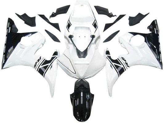 Fairings For Yamaha YZF-R6 Black & White Tribal R6  (2003-2004)