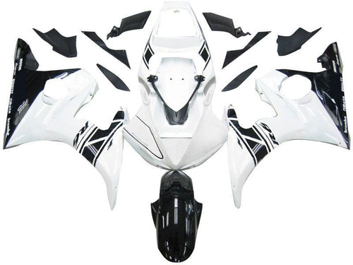 Fairings For Yamaha YZF-R6 Black & White Tribal R6  (2003-2004)
