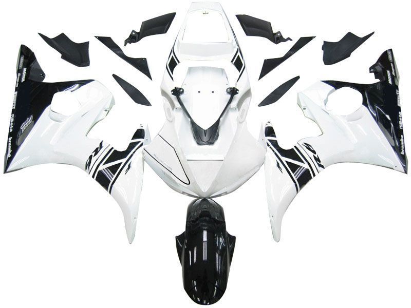 Fairings For Yamaha YZF-R6 Black & White Tribal R6  (2003-2004)