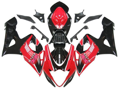 Fairings For Suzuki GSXR 1000 Black and Red GSXR  (2005-2006)