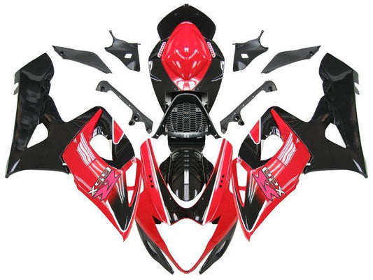 Fairings For Suzuki GSXR 1000 Black and Red GSXR  (2005-2006)