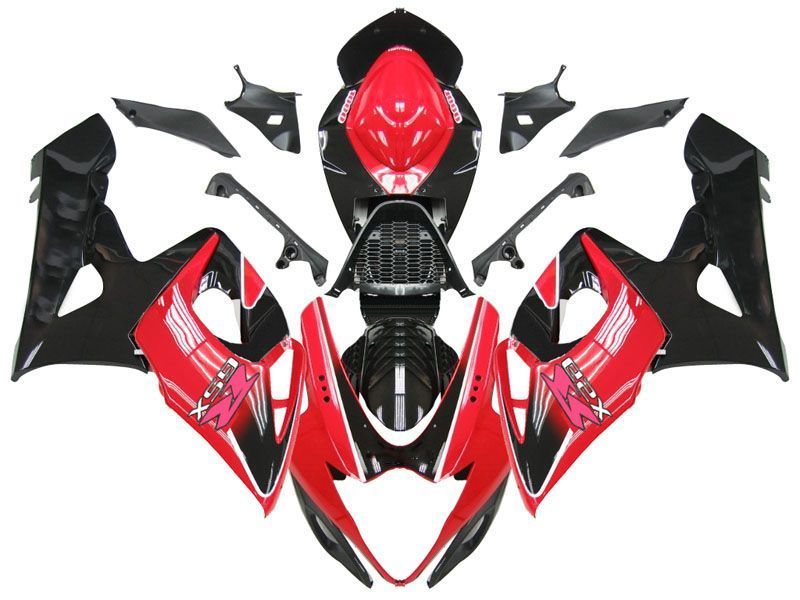 Fairings For Suzuki GSXR 1000 Black and Red GSXR  (2005-2006)
