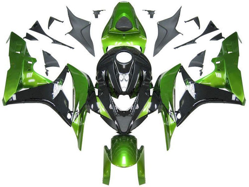 Fairings For Honda CBR 600 RR Metallic Black & Green Honda  (2007-2008)