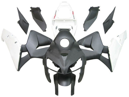Fairings For Honda CBR 600 RR Matte Black & White Honda  (2005-2006)