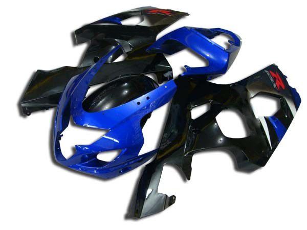 Fairings For Suzuki - GSXR600-750 K4 04-05 Black and Blue