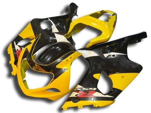 Fairings For Suzuki - GSXR600-750 K1 2001-2003 Black and Yellow
