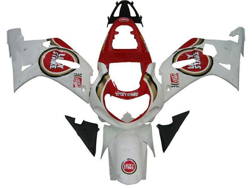 Fairings For Suzuki GSXR 750 White Red  (2001-2003)