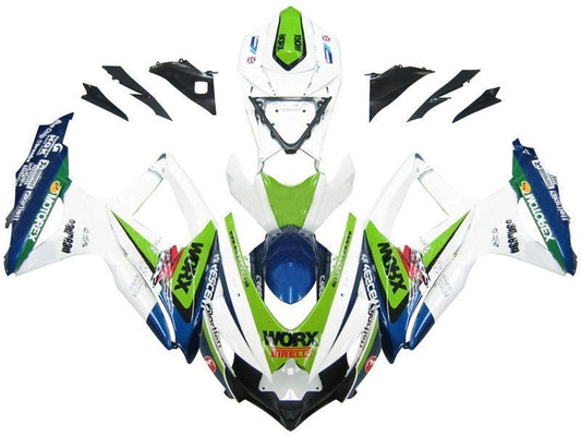 Fairings For Suzuki GSXR 600 750 Multi-Color Worx  (2008-2009-2010)