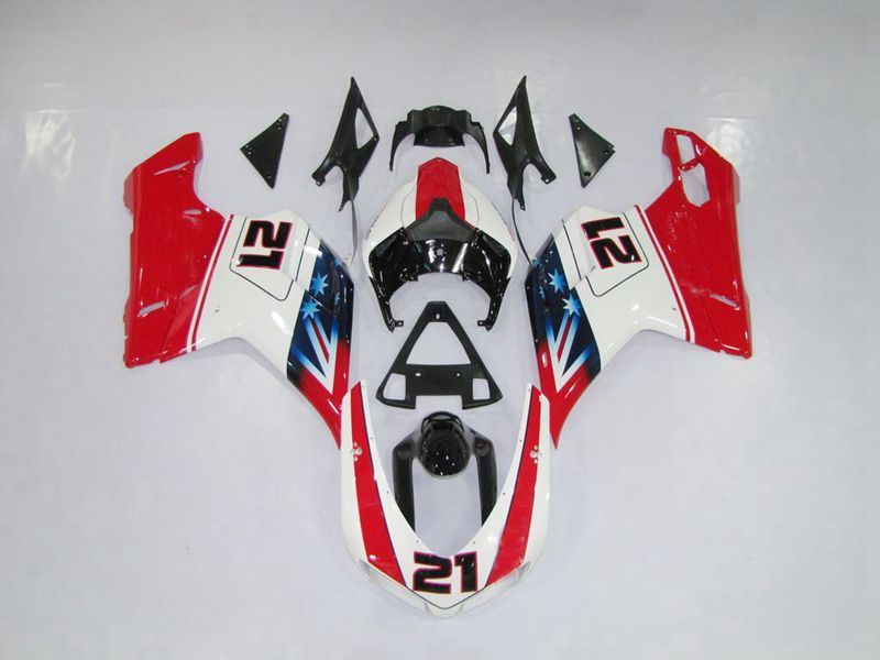 Fairings For Ducati 1098 1198 848 (2007-2011) Red White