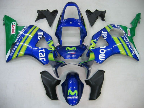 Fairings For Honda CBR 954 RR Blue & Green Movistar  (2002-2003)