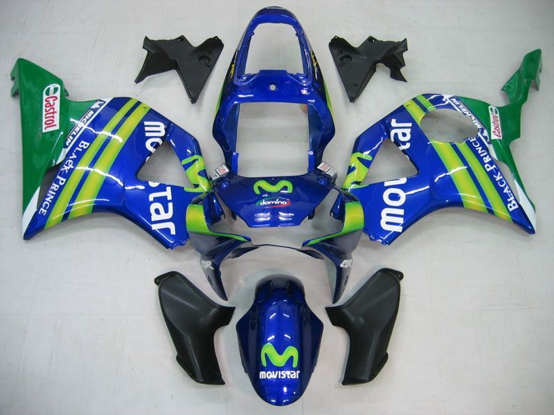 Fairings For Honda CBR 954 RR Blue & Green Movistar  (2002-2003)
