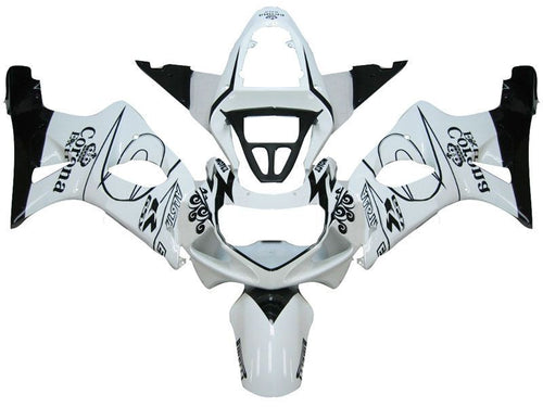 Fairings For Suzuki GSXR 1000 White & Black Corona  (2000-2002)